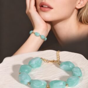 Lucky Charm Bracelet with Ocean Eye Design - Symbol of Protection & Good Luck