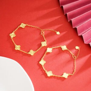 Lucky Charm Bracelet Gold – Elegant Good Luck Jewelry for Prosperity & Protection
