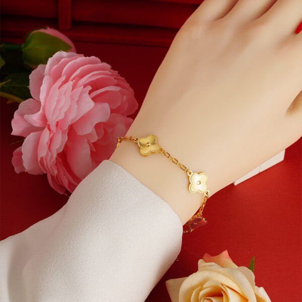 Lucky Charm Bracelet Gold – Elegant Good Luck Jewelry for Prosperity & Protection