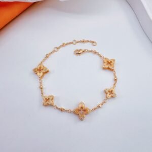 Gold Lucky Charm Bracelet - Dainty Personalized Zodiac Charm for Good Luck | Handmade