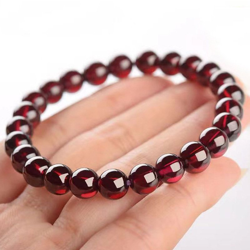 "The Wealth Alchemist" – Natural Red Garnet Prosperity Bracelet | March 2026 Fire-to-Wealth Talisman 3 High-quality polished red garnet prosperity bracelet for March 2026 wealth manifestation